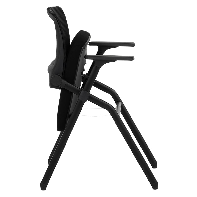 Сгъваем посетителски офис стол Carmen 1707 черен